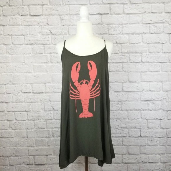 Wildfox Other - Wildfox Swim olive green lobster swim cover-up